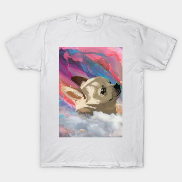 watercolor chihuahua artwork T-Shirt by Serotonin